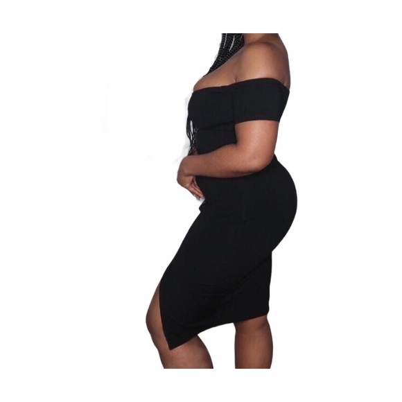 Fashion Nova Black Robyn Dress - Picture 2 of 3